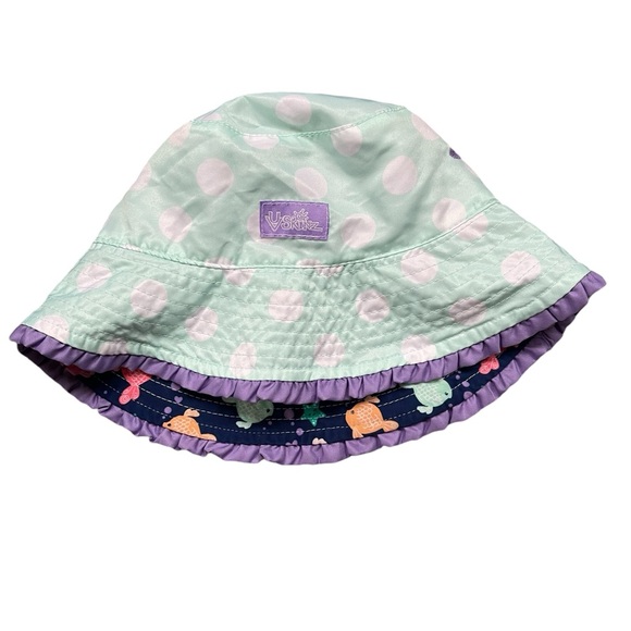 UV Skinz Girl’s Reversible Bucket Sun Hat UPF 50+ Certified Foldable Sun Cap - Picture 3 of 8